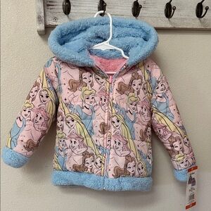 Disney Princess Reversible waterproof/faux fur Jacket